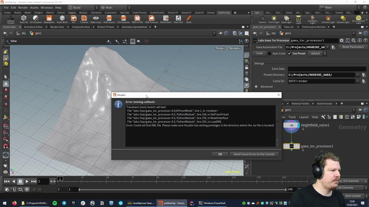Houdini & Gaea Integration using SideFX Labs plugin