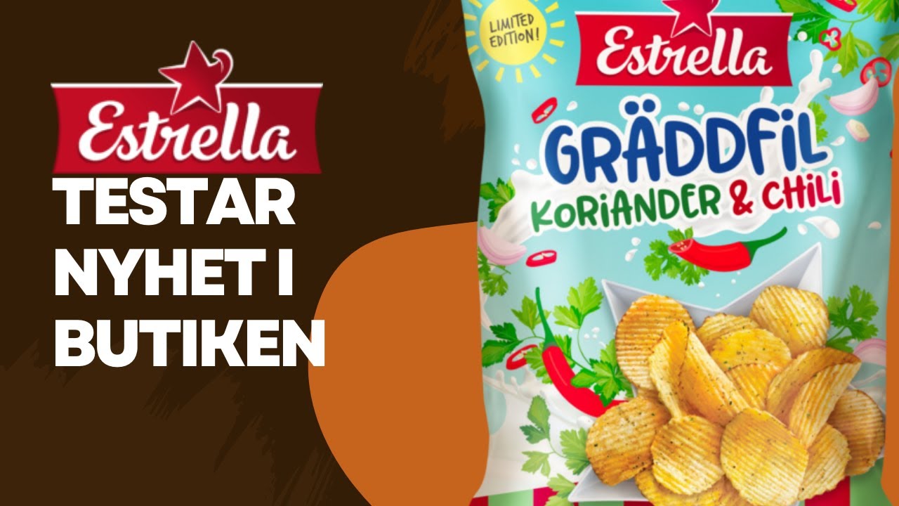 Varit i butiken köpt chips Gräddfil, Koriander & Chili