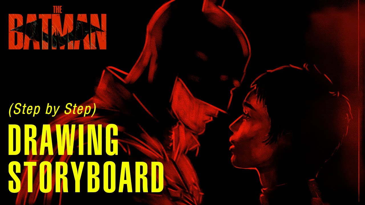 The Batman Drawing Storyboard (step by step)