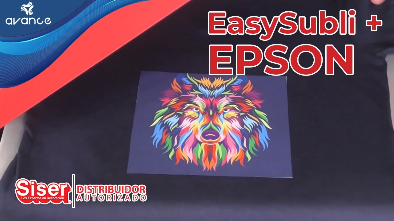 Aplica Vinil Textil Easy Subli Impreso con Impresora de Sublimación EPSON