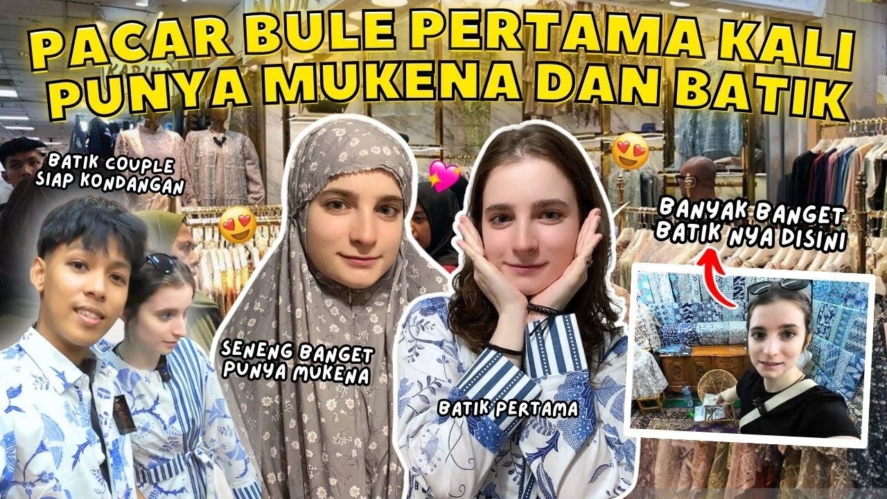 PACAR BULE POLANDIA PERTAMA KALI PUNYA MUKENA DAN BELANJA BATIK BUAT KELUARGA DI POLANDIA!