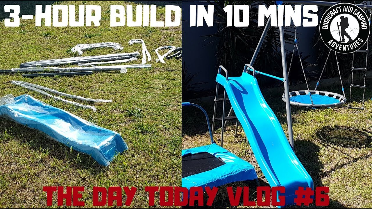 The Day Today Vlog ep 7 - Time-lapse swing set build!