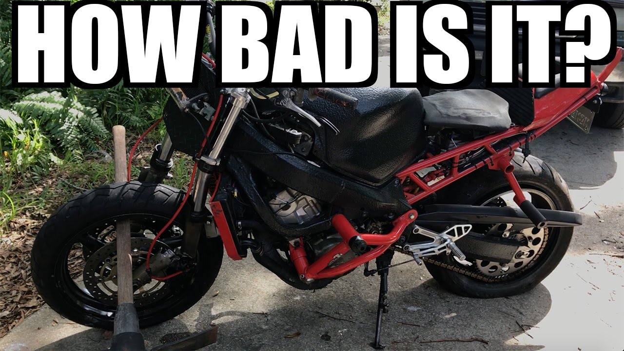 Motorcycle Crash Aftermath - WILL IT START?