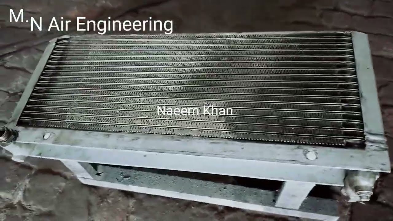 How to clean & Leakage Test Oil Cooler screw air compressor