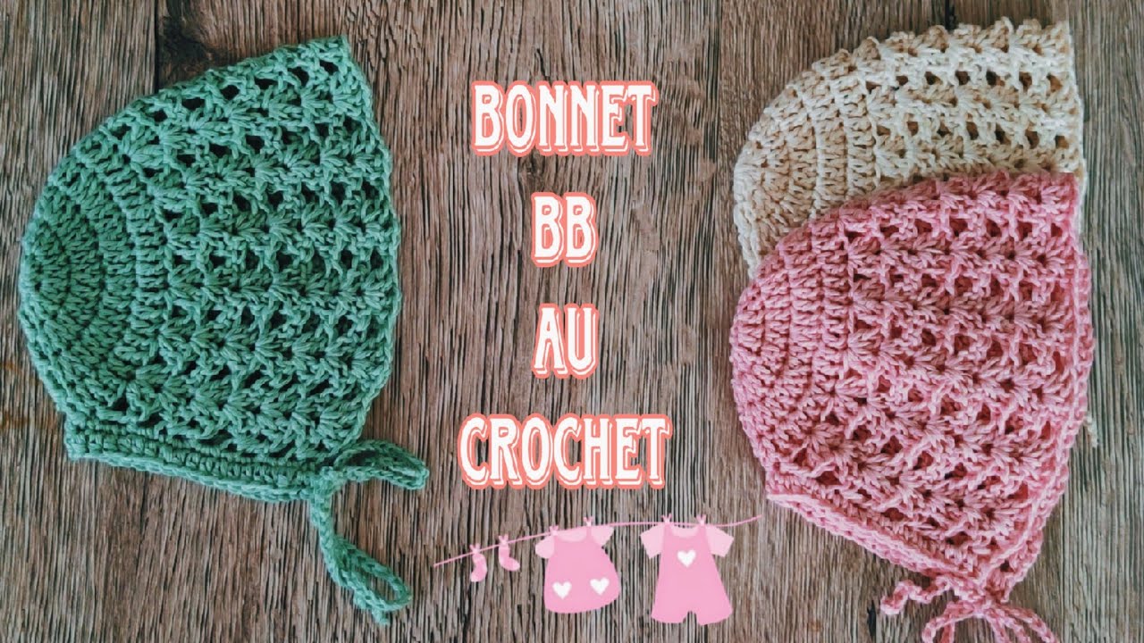 Magnifique petit bonnet a l'ancienne pour baby très facile 🥰