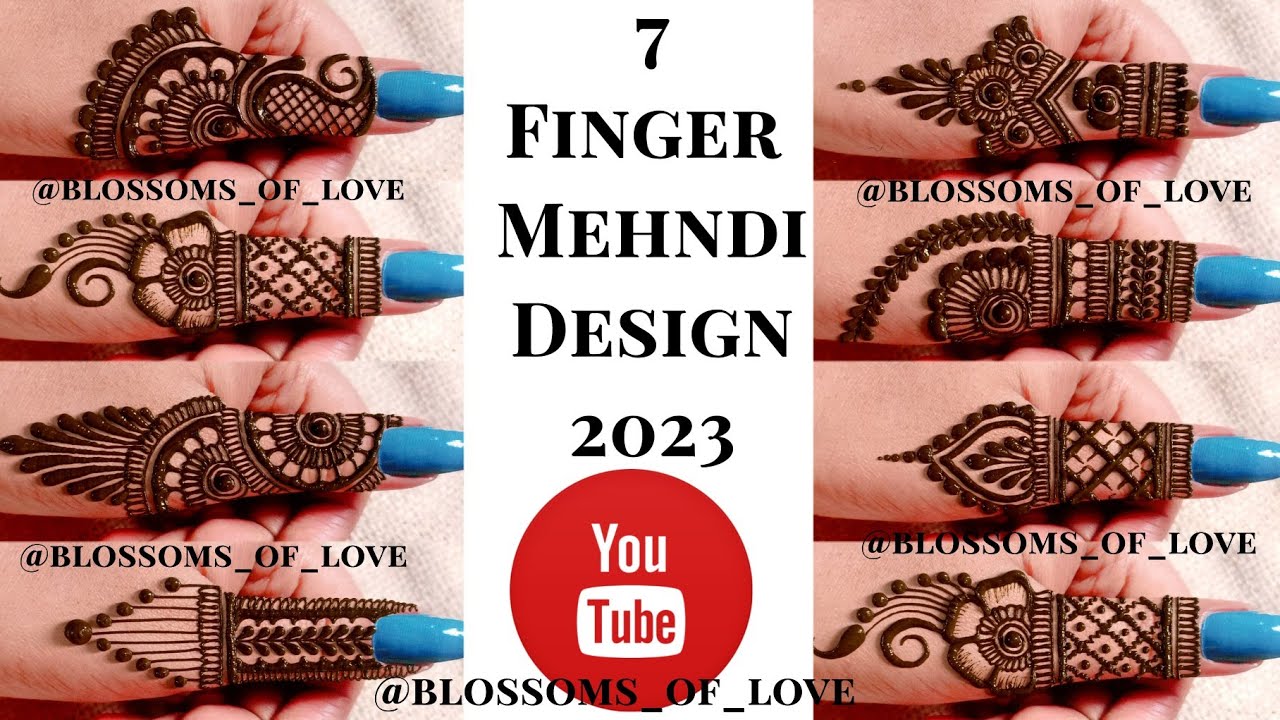7 Lovely Finger Mehndi Design 2023 || Thumb Tattoo Mehndi || Finger Mehndi Design || Funky Fingers