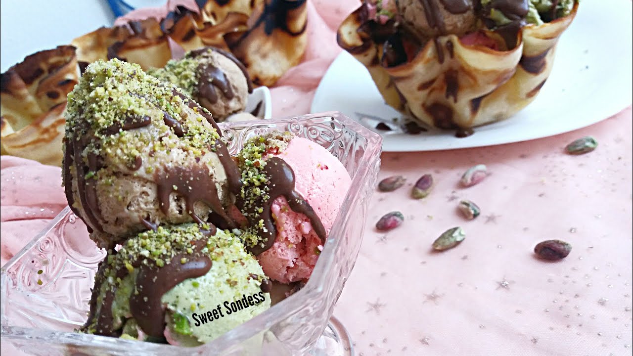 مثلجات المحلات بكل تفاصيلها / مثلجات إحترافية🍦/ ايس كريم المحلات في البيت 🍨🍦