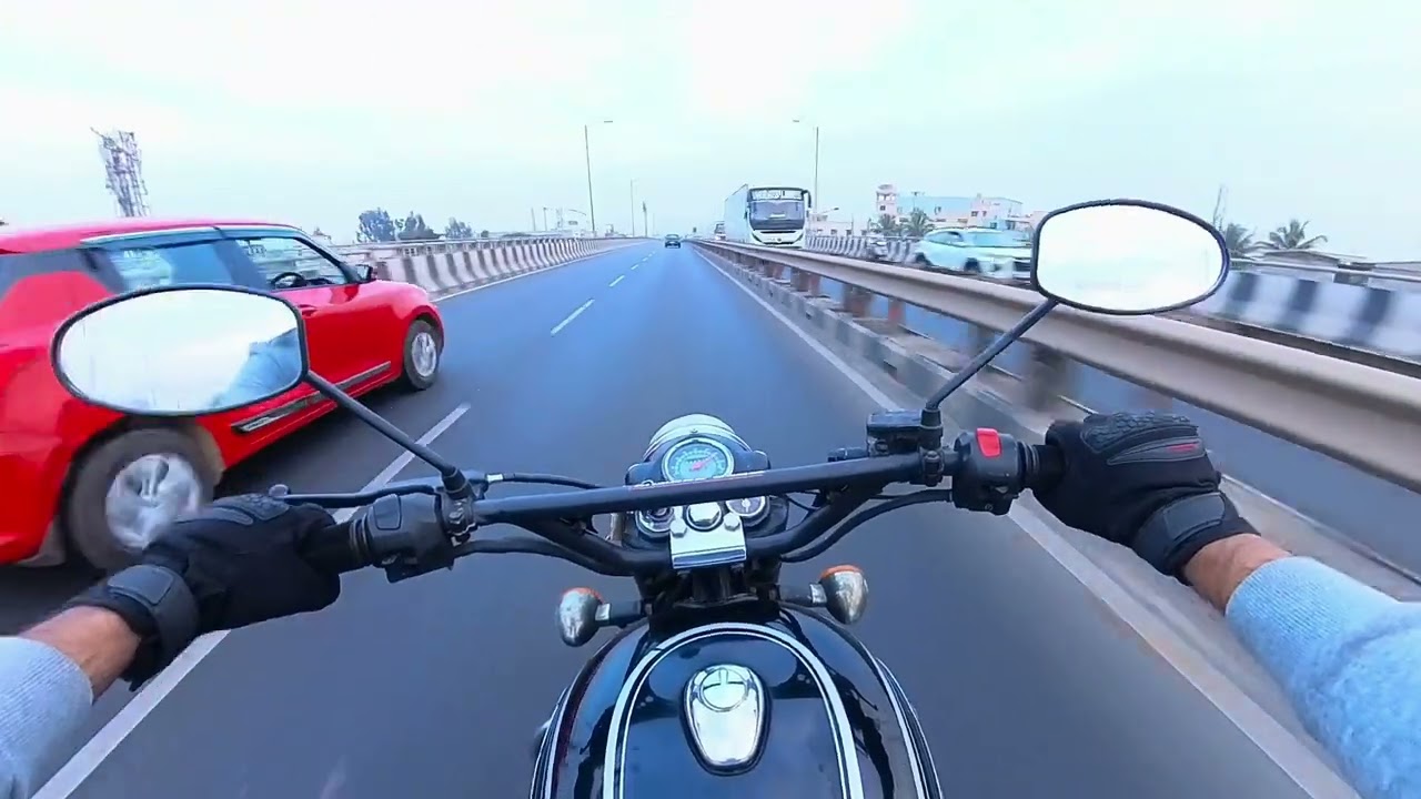 No talk, just pure exhaust sound of Bullet 500