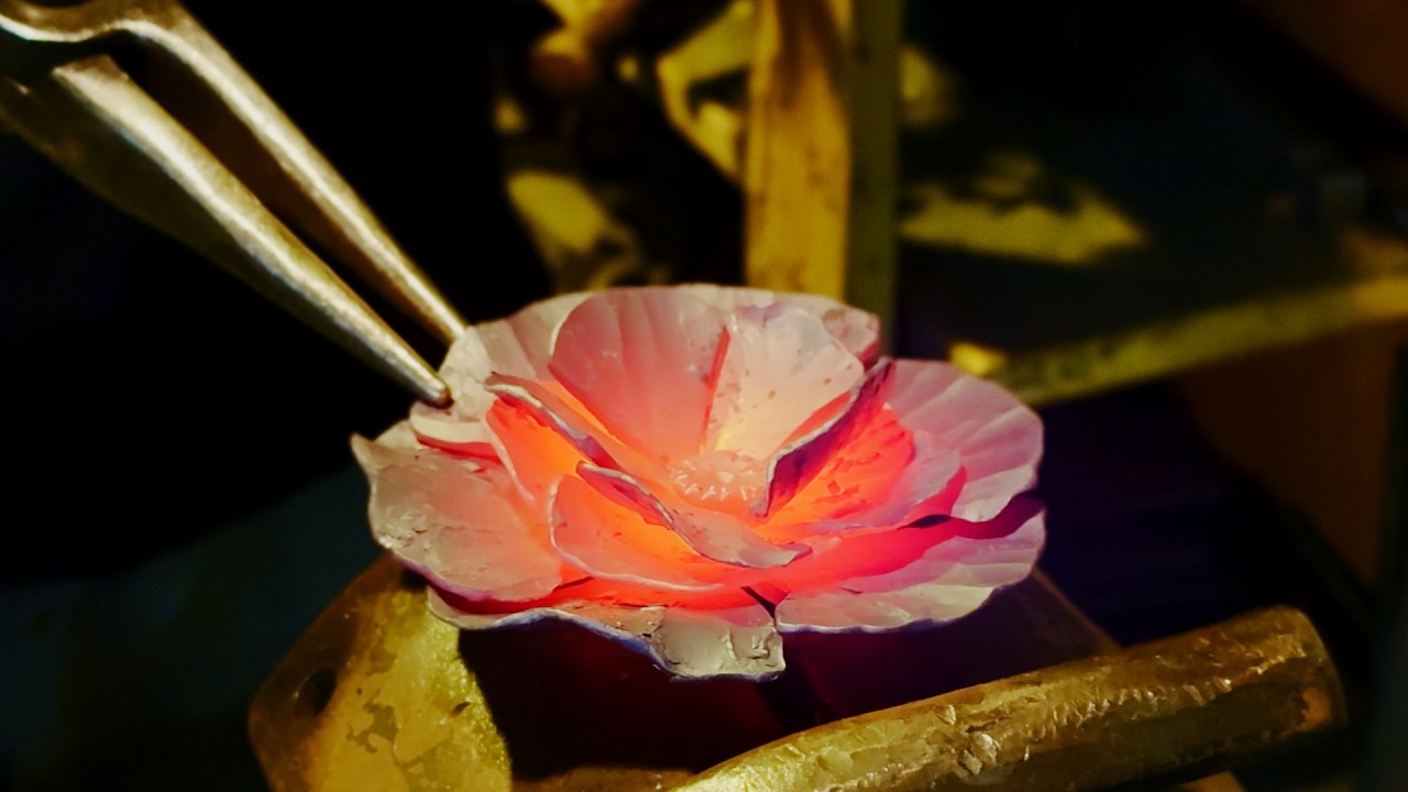 Flower Forging Demonstration | Traditional Poppy