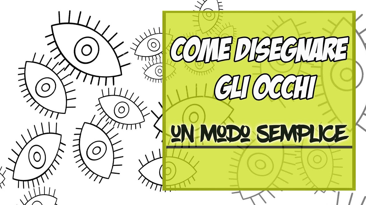 come disegnare gli occhi facile direttamente sul tuo disegno