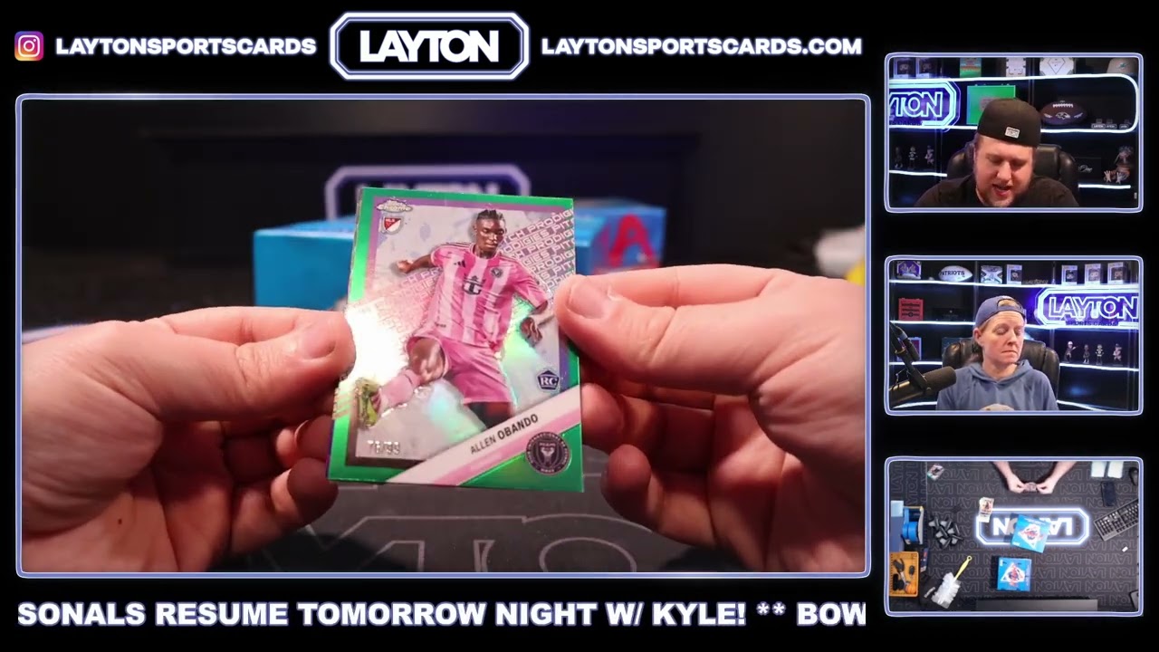 2025 Topps MLS Chrome Soccer Mania 5 Box Case Break #3   RANDOM TEAMS