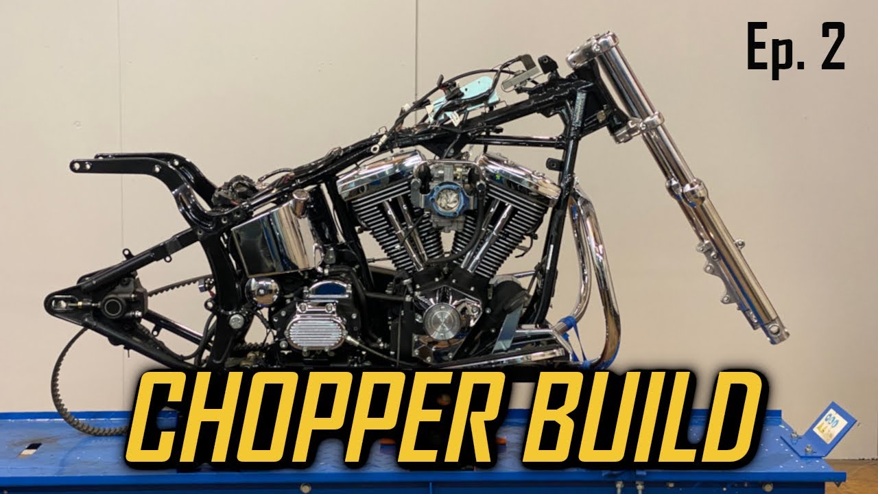 Harley Davidson Softail Chopper Project -  Ep.  2   deeper suspension + frontend
