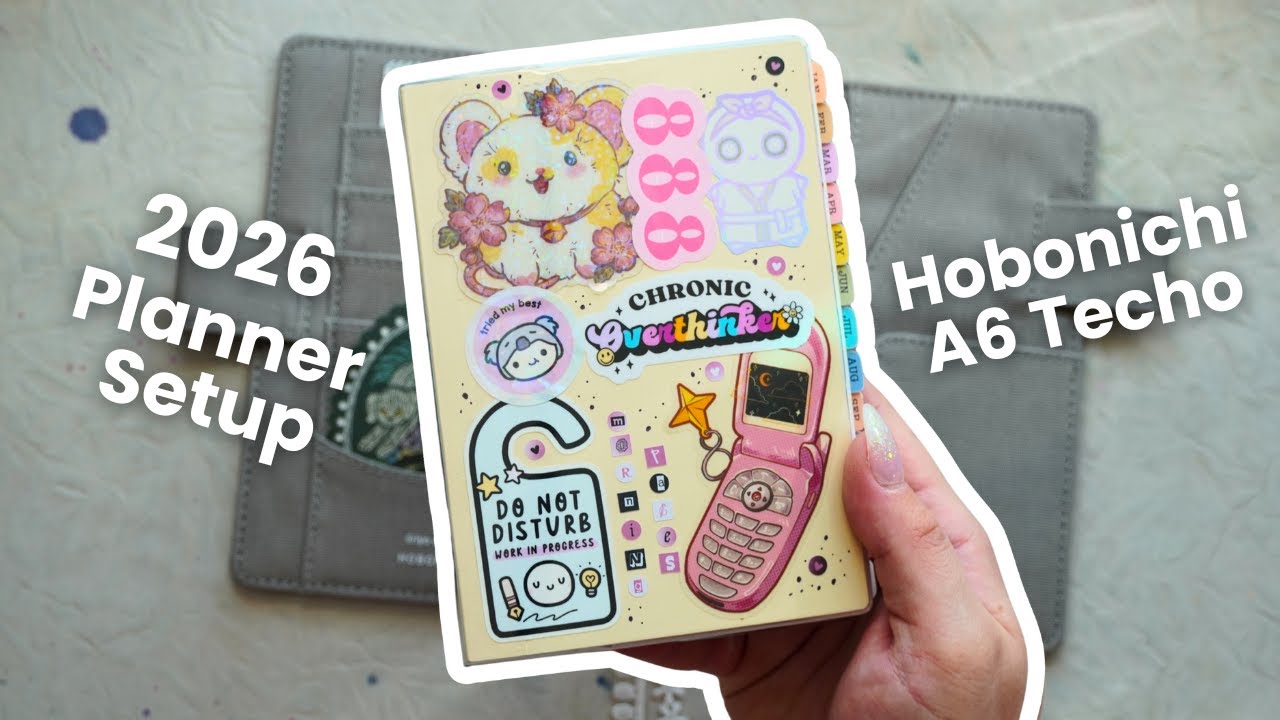 Ежедневник Hobonichi A6 Techo для утренних страниц | Настройка планировщика на 2026 год