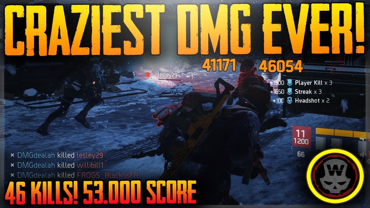 CRAZIEST DMG YOU EVER SEEN! 46 FRAGS (The Division 1.7)