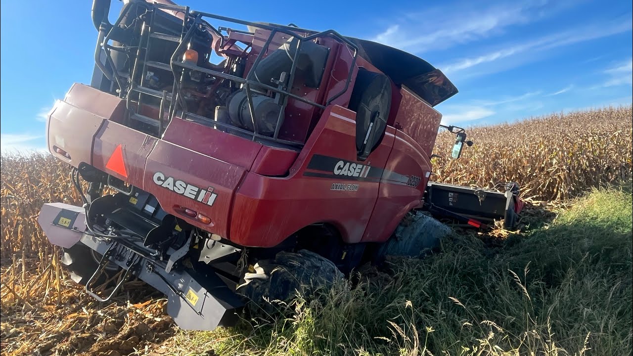 Demolished Cornhead & Burried Combine