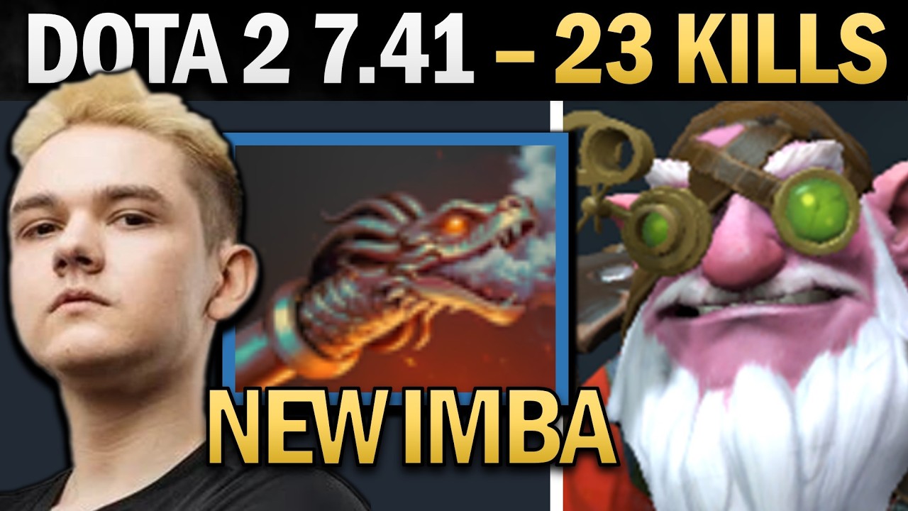 Sniper Dota 2 7.41 with 23 Kills and Hydras Breath - Dota Gameplay