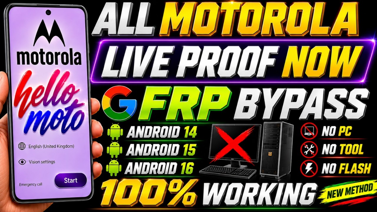 All Moto FRP Bypass Android 14-15-16 | Skip Google Lock | No PC Required | 2026 Method | New Trick