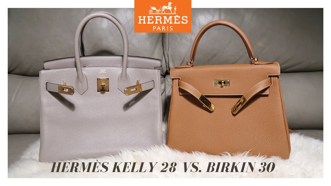 HERMES KELLY 28 VS. BIRKIN 30 COMPARISON + MOD SHOTS🐎TOGO VS. NOVILLO LEATHER🍊Giveaway Winners!