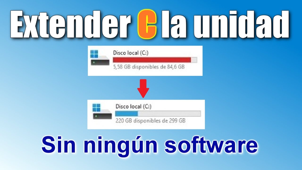 C&oacute;mo expandir el Disco C si el bot&oacute;n Extender volumen en Windows 11,10,8.1 est&aacute; inactivo\Рaso a Рaso