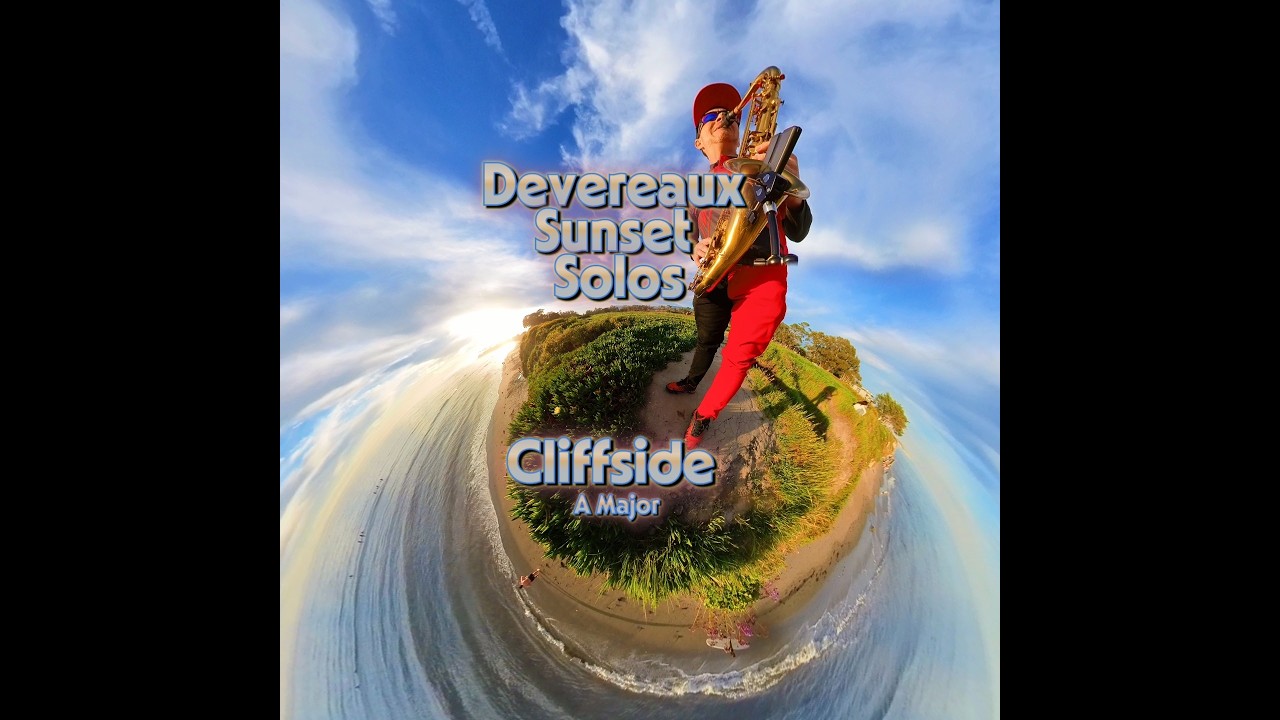Tenor Sax Solo Performance with backing tracks at Devereaux Stairs Cliffs