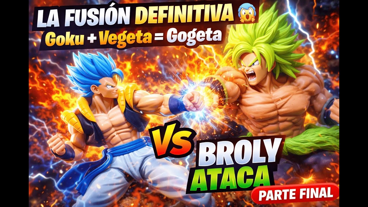 La fusión definitiva 😱 Goku + Vegeta = Gogeta | Broly ataca | Parte Final