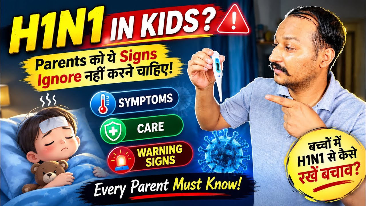H1N1 in Kids ⚠️ Symptoms, Care & Warning Signs Every Parent Must Know