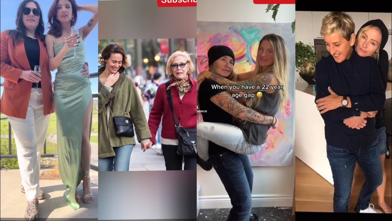 wlw tiktoks age gap lesbian couples 🌈🌈🌈🌈 #subscribe #wlw #lgbtq #couplegoals #lesbian