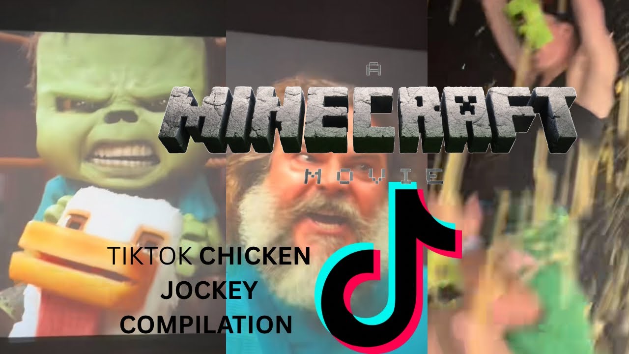 TikTok Chicken Jockey Minecraft Movie Compilation 1
