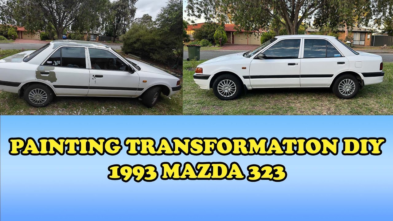 Mazda 323 Painting Transformation DIY