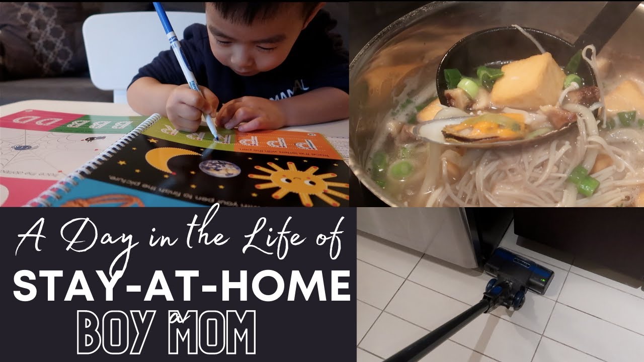 🇨🇦 A DAY IN THE LIFE OF STAY AT HOME BOY MOM|HOMESCHOOLING, CLEANING, GROCERIES (ASMR) MOM ROUTINE