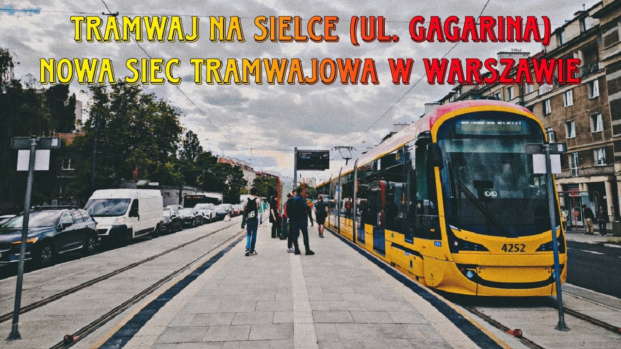 Tramwaj na Sielce - przejazd po nowej trasie tramwajowej w Warszawie