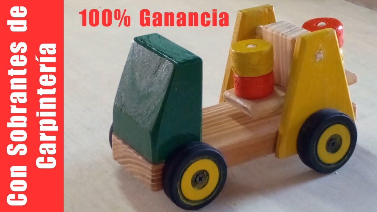 Como HACER Juguetes Artesanales –  Camión Balancín de Madera EL PASO A PASO (Clase #36)