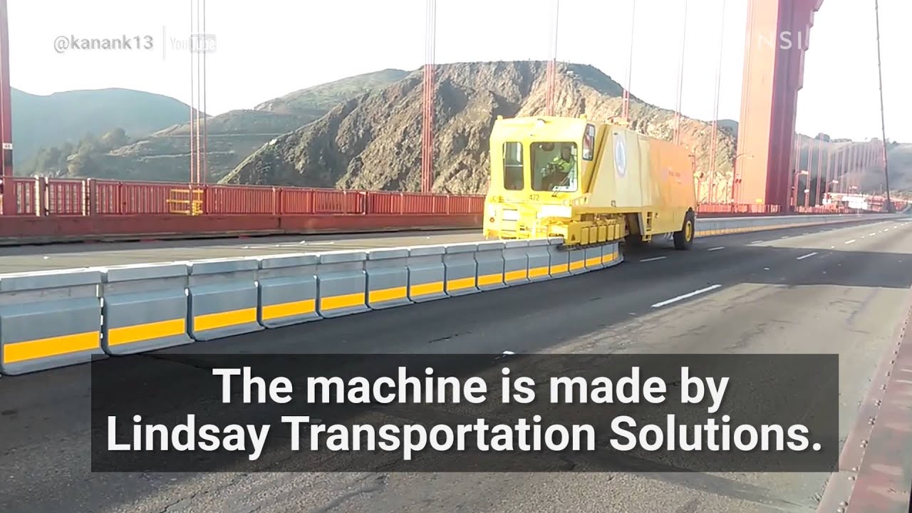 Road Zipper Moving Road Barrier