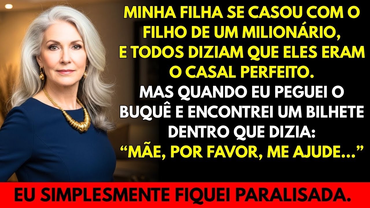 Minha filha me pediu socorro em seu casamento… O que encontrei no buquê me deixou sem ar