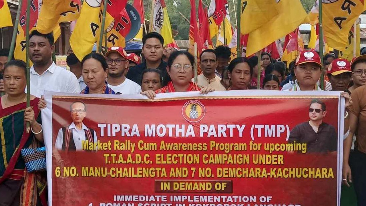 Thirteen Voters from Four Families Defect to Tipra Motha in Karamchera Growth Surge