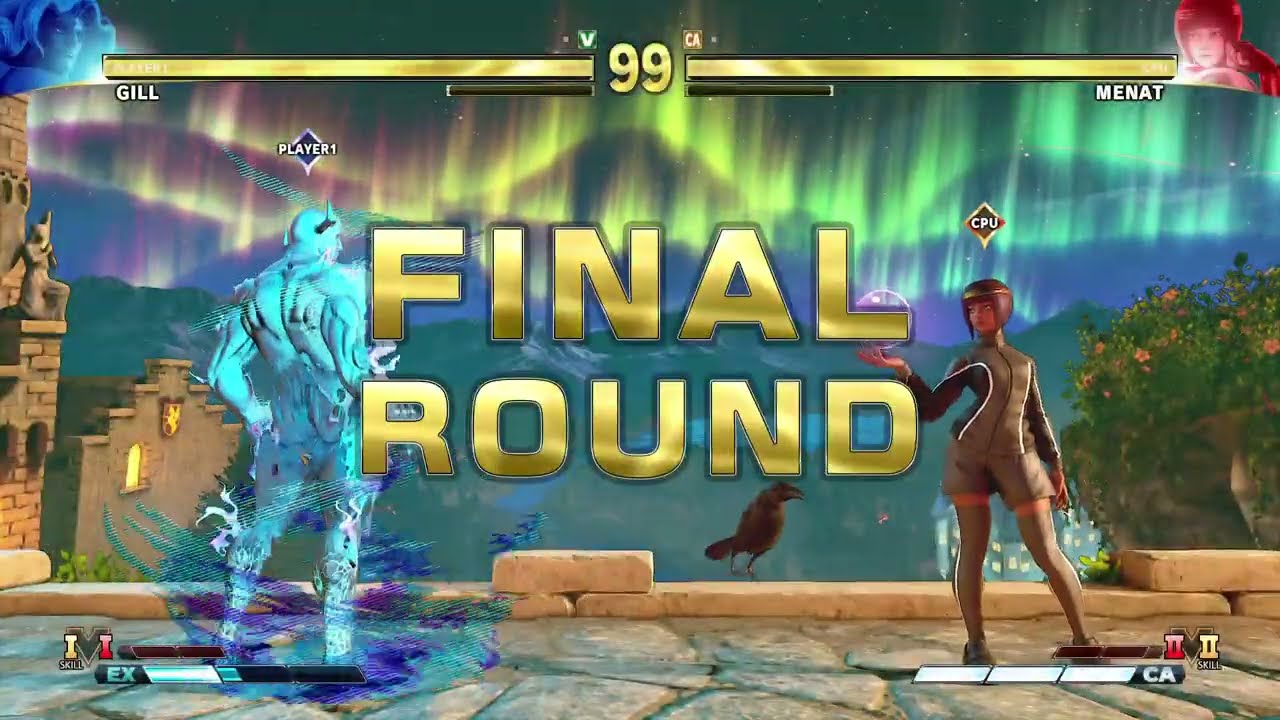 PYRON GILL VS MENAT パイロン・ギル対メナトで戦ってみた Street Fighter V