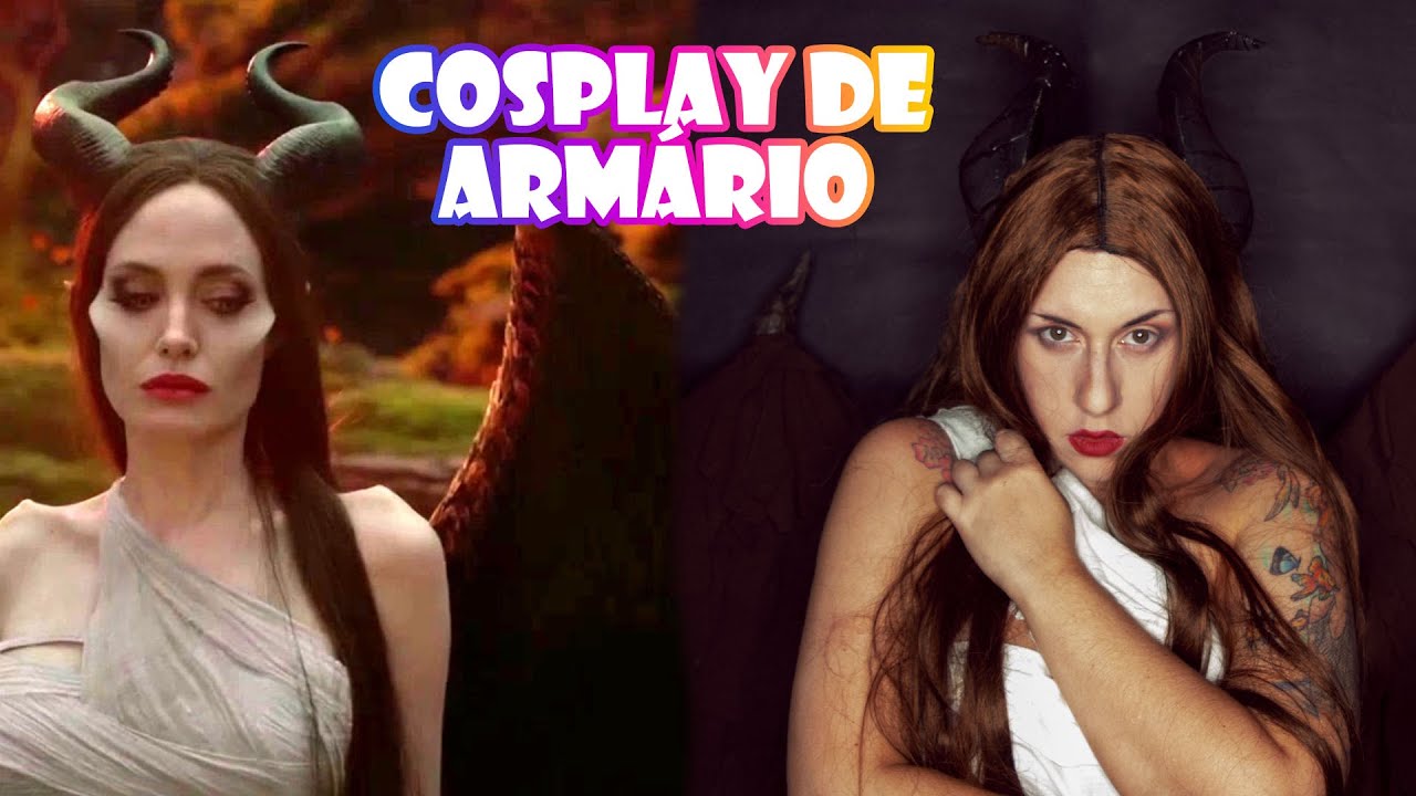 Cosplay de Armário #2 - Malévola - Usando só com o que tinha em casa - Asas e Chifres