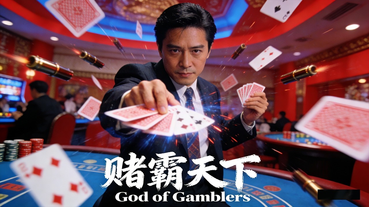 《赌霸天下/Gambling King》赌神系列后续：赌霸失去超能力遭到仇家追杀 逃亡途中落入更大的阴谋！
