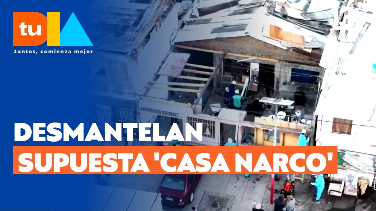 Tenso perativo de demolición de casa conocida como 'Mall de la droga' en Peñalolén l Tu Día