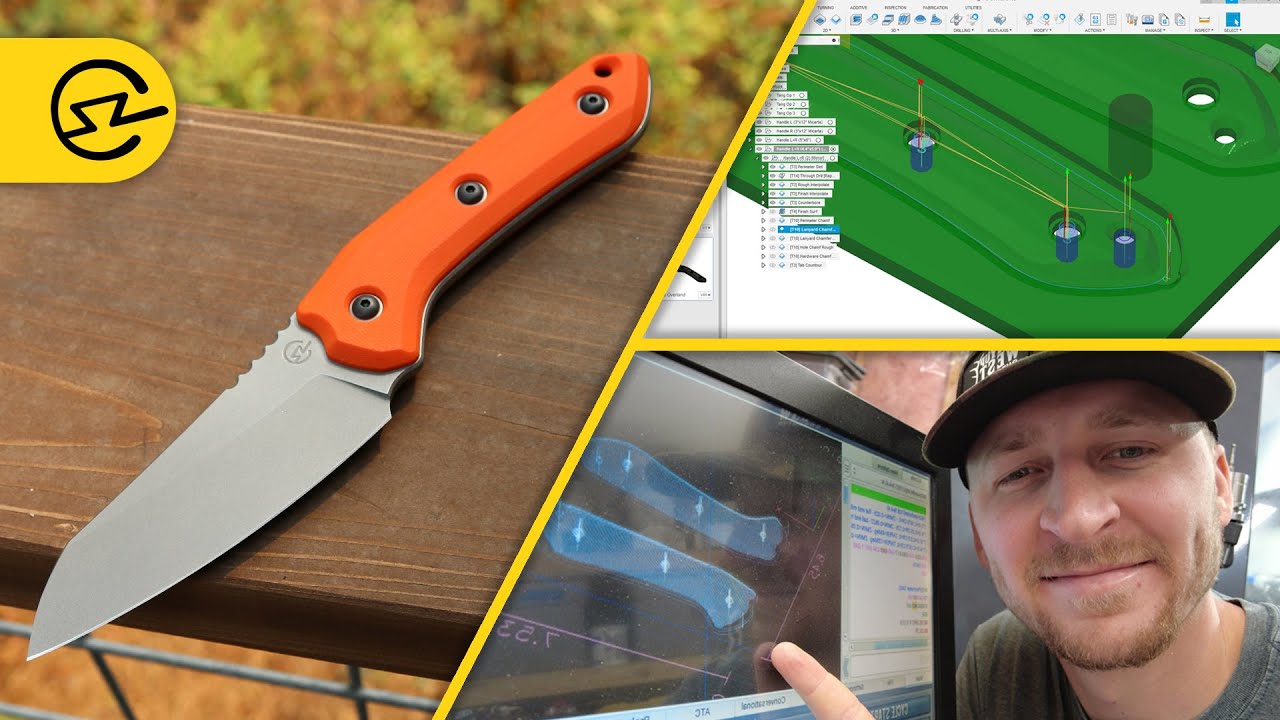 Machining Knife Scales - The Simplest Way