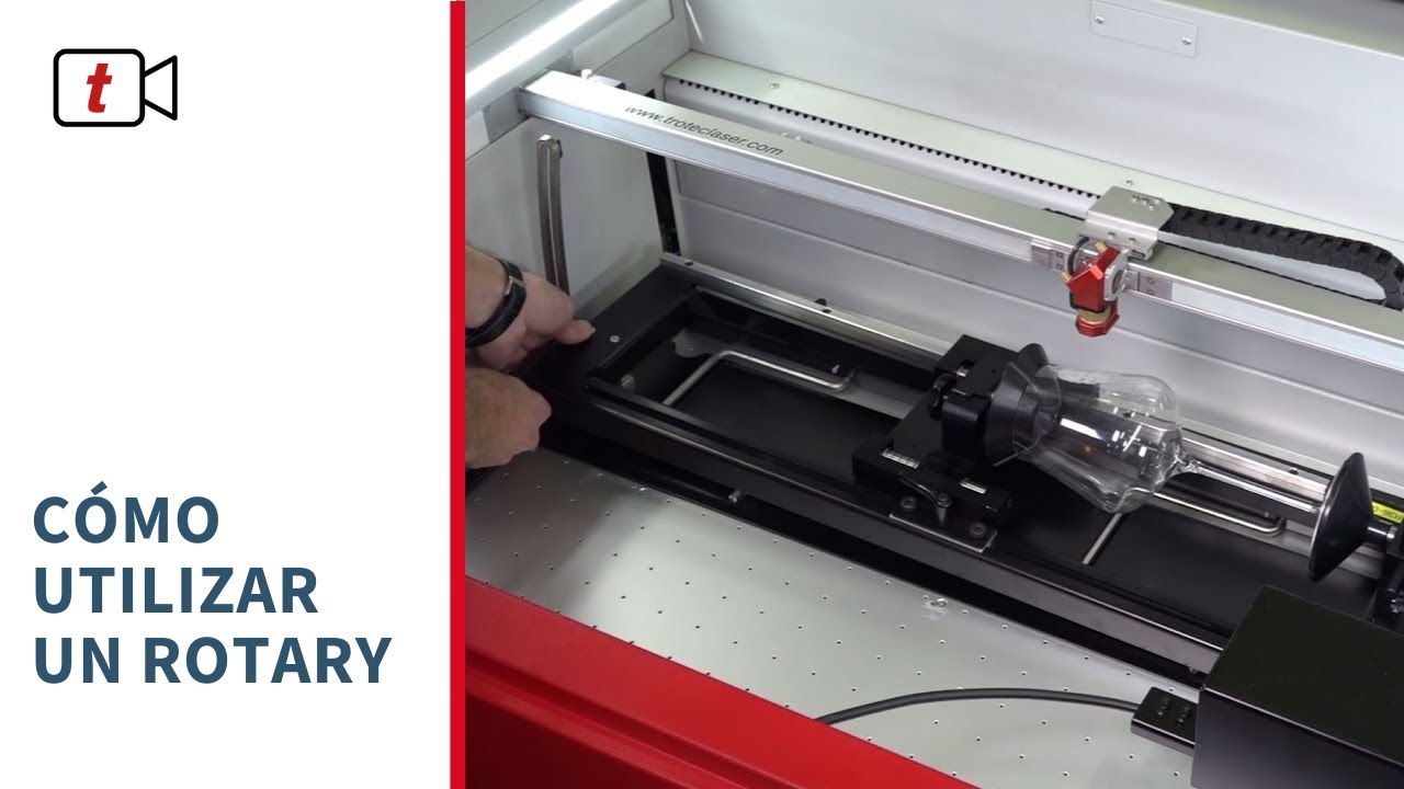 Cómo utilizar un Rotatorio (Rotary) | Trotec Laser