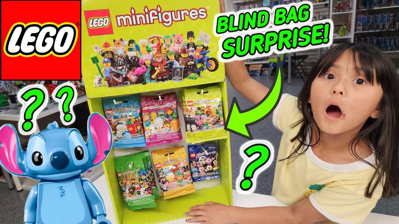 SURPRISING ARI WITH 22 LEGO MINIFIGURE SERIES BLIND BAGS!