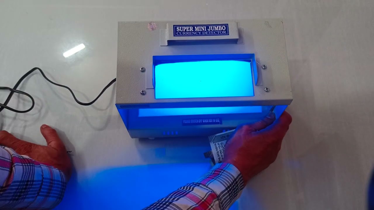 How to check notes with uv light fake Note Detection Machine in India 2026