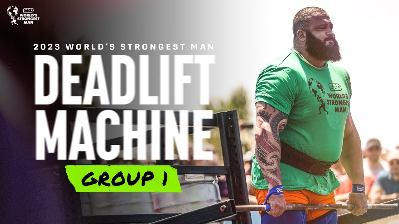 DEADLIFT MACHINE (Group 1) | 2023 World's Strongest Man