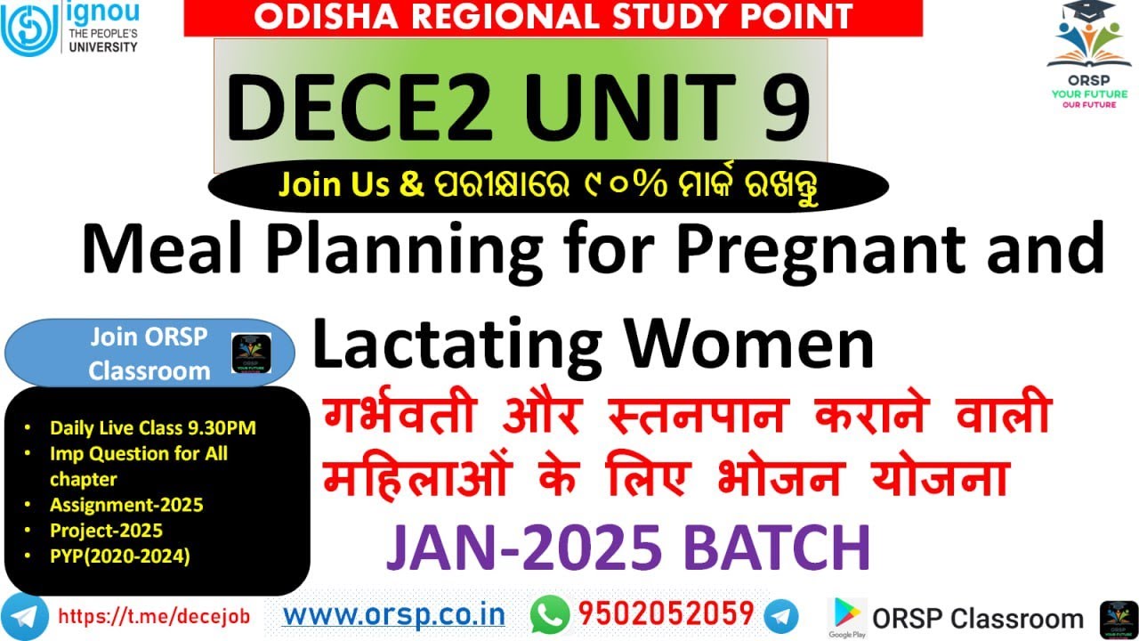 DECE2 UNIT 9 | DECE Live Class  |JAN 2025 BATCH | IGNOU |DECE ASSIGNMENT & PROJECT |