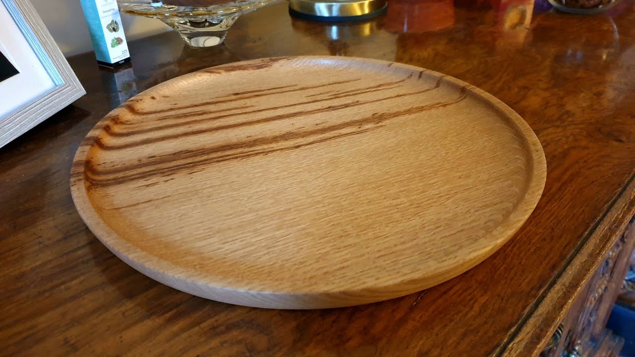 Oak Platter, Tray - Woodturning