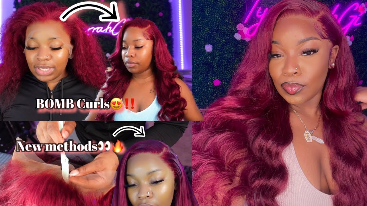 START TO FINISH FRONTAL INSTALL😍 * Detailed New Method* |24inch 99j deep wave unit |Westkiss Hair💕