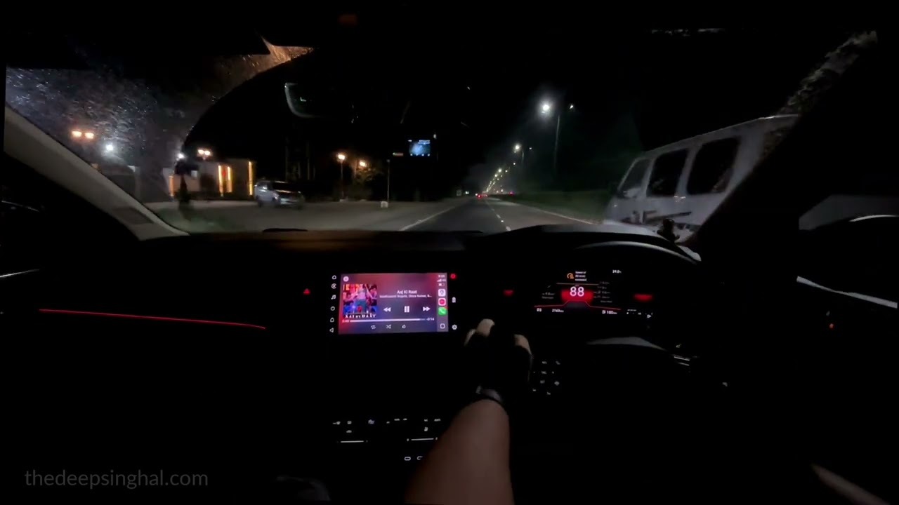 VW Virtus GT Raw POV Night Drive with Unfiltered Bollywood Songs & Stree 2 Vibes