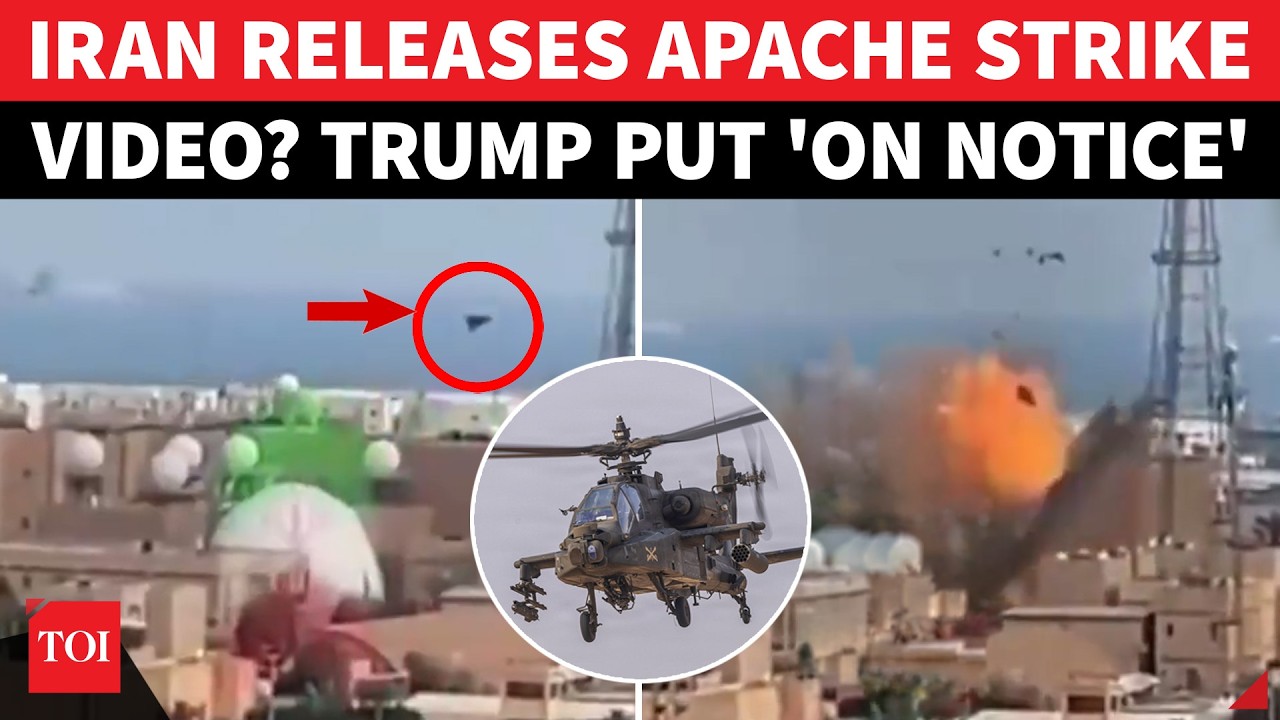 БАБАХ! Первое видео атаки Ирана на американский Apache? Тегеран бросает вызов Трампу, провоцируя ...