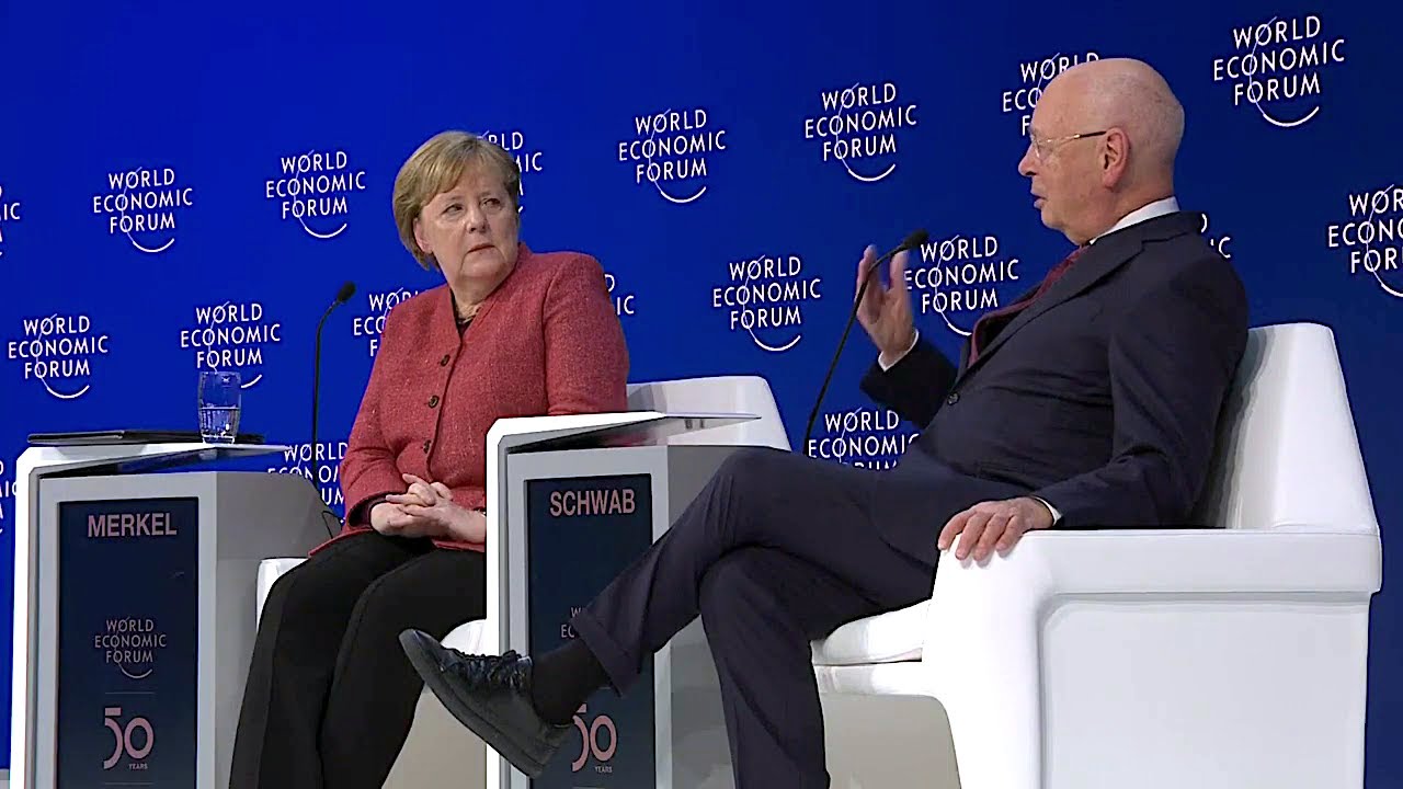23.01.2020 - Rede/Gespräch Angela Merkel - Weltwirtschaftsforum Davos
